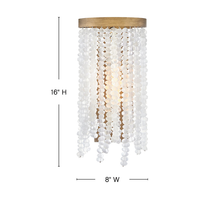 Dune Steel Metal Flush Mounted Sconce, Burnished Gold