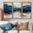 Toile avec cadre flottant brun