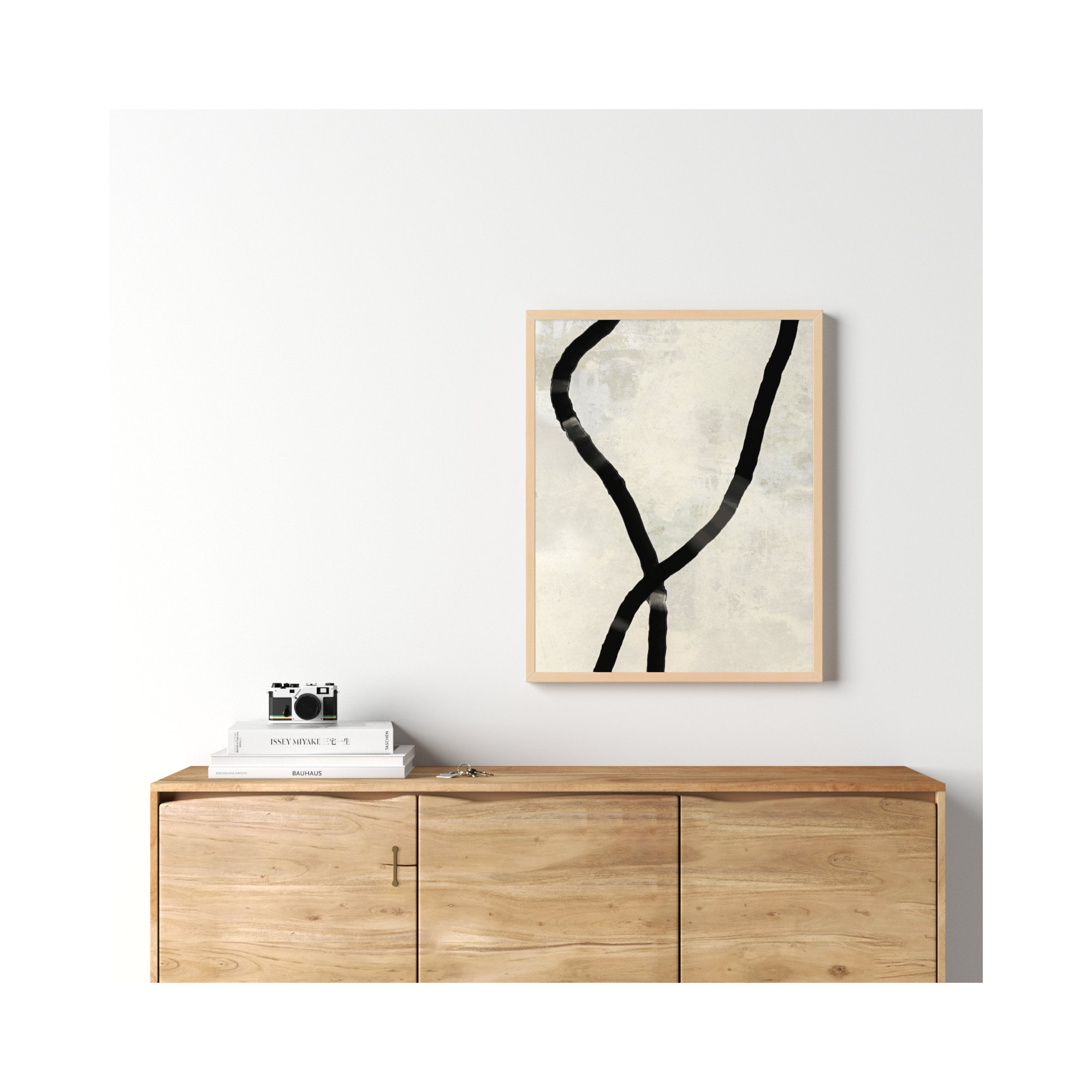 Black Rope 5 by Jacques Pilon, Brown, 30" H x 24" W x 1.25" D