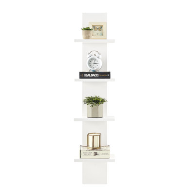 Decorative Tiered Wall Shelves Arica 4-Tier Floating Column Shelf
