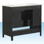 Meuble-lavabo simple 36 po avec plateau en céramique Sangavi