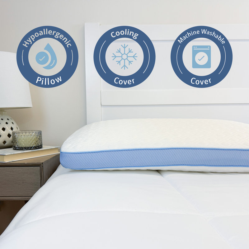  Giant Memory Foam Pillow With Cooling Cover