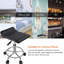 Tabouret de bureau carré à hauteur ajustable et pivotant 