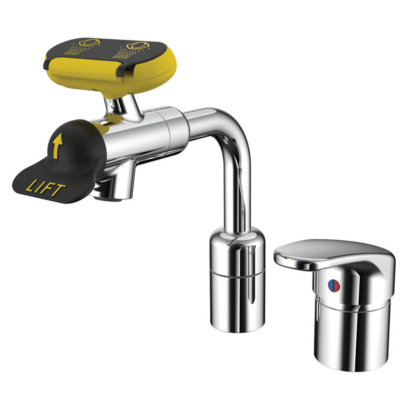Eyesaver Single Lever Faucet with Eyewash