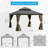 Outdoor Permanent Hardtop Gazebo Canopy-734197852-734197853-734197826