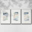 French Owls IV, ensemble de 3 toiles encadrées sur toile-97794875-97794881