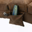 Chaise longue de massage en lin pour l'intérieur avec télécommande, massage électrique ergonomique