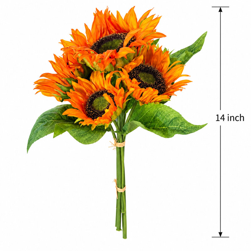 13.5 " Fabric Sunflower Arrangement