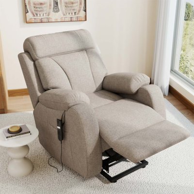 Fauteuil inclinable électrique Power Lift pour personnes âgées, conception compacte avec télécommande et velours flocon de neige, idéal pour les petits espaces et un confort accru