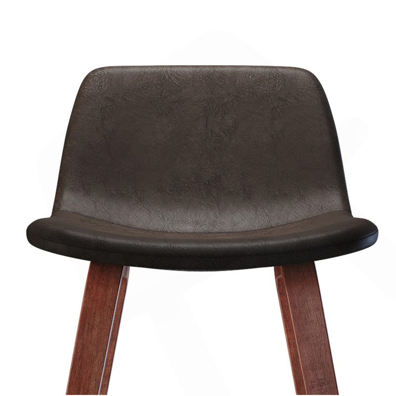Addy - Tabouret de comptoir 26 po (ensemble de 2) - Brun patiné