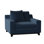 Fauteuil en chenille capitonné de 40 po de largeur Brunhild