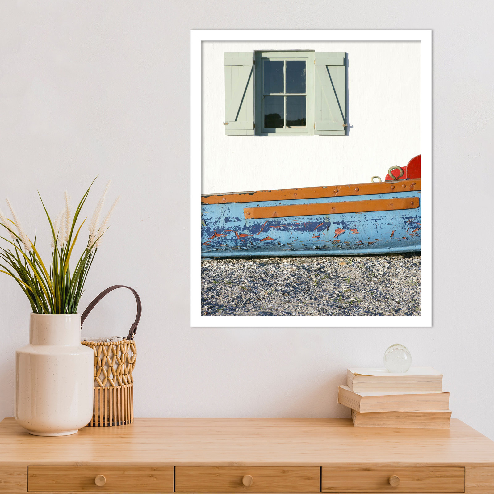 Ramey "Weskus Window" Print, White, 21" H x 17" W