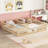 Double Twin Floor Bed With Fence, Guardrails-1601779734