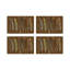 Pheasant Feathers Vegan Leather Rectangle Pebble Placemat-1069368262