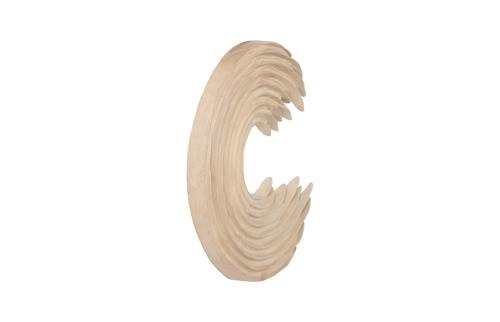 Vine Wall Flower, Bleached, 25" H x 25" W x 2.5" D