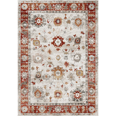 Red 7 ft. 10 in. x 10 ft. 6 in. Area Rug
