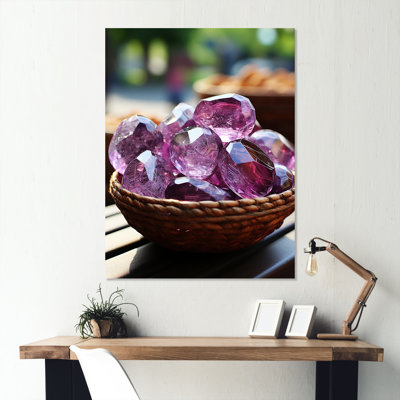 Améthyste zen mauve 1 - art mural en pierre spirituel