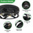 12.6 In. 3-Light Farmhouse Black Flush Mount Ceiling Light Fixture With Turnable Light Cap (2-Pack)-201907216-201907223