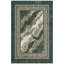 Tapis Highland2 moderne à l'aspect vieilli, aquarelle abstraite verte, grise et blanche, lavable à la machine, antidérapant, à poils courts, pour l'intérieur et l'extérieur, adapté aux animaux domestiques, idéal pour le salon, la chambre, la salle à manger, l'entrée, le couloir ou le bureau.-251090526