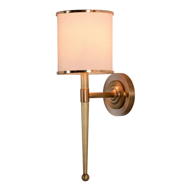 Beauty Wall Sconce, Aged Brass, Clear