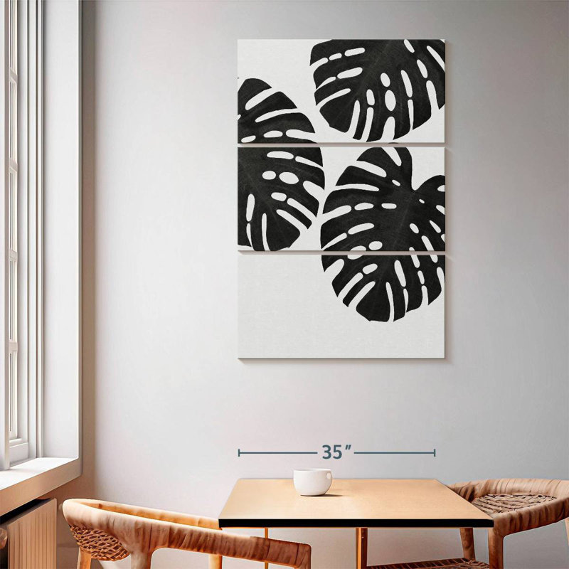 Harnek Monstera Leaf III BW