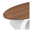 Ensemble de 2 tables basses blanches, orales et rondes, table de salon-2125401954