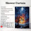 Rideau de douche standard 1 pièce Celestial Tides-416504200