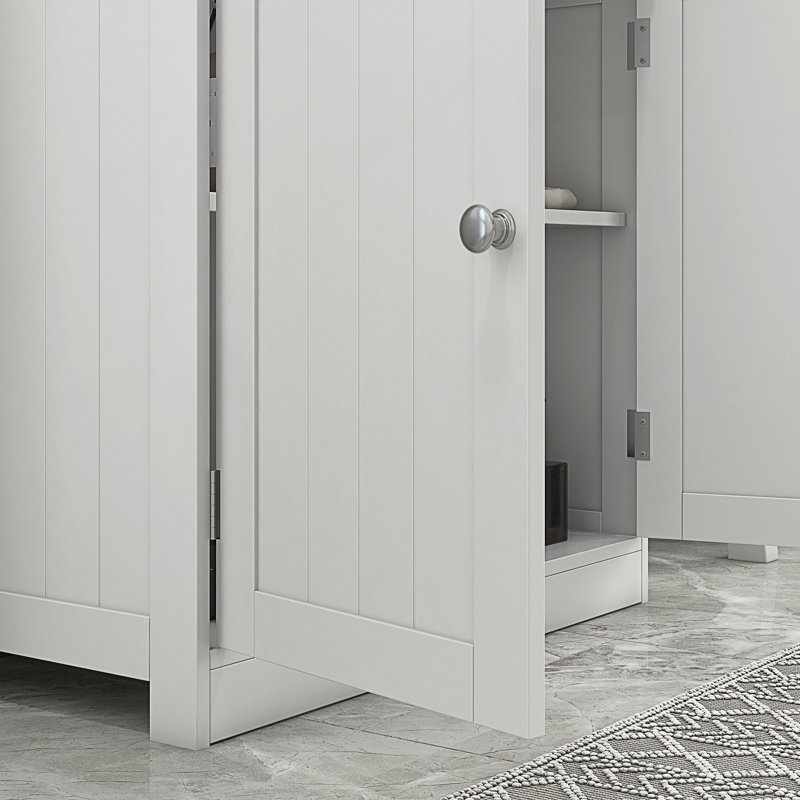 Modern Bathroom Vanity Cabinet, Storage Cabinet, White