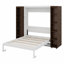 Lit escamotable mural Murphy avec portes de rangement-1224921470