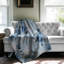 Shabby Elegance Blue Roses - 1 pièce Sherpa Premium-101596521