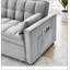 55" Velvet Convertible Sleeper Sofa Bed with Pillows & Side Pockets