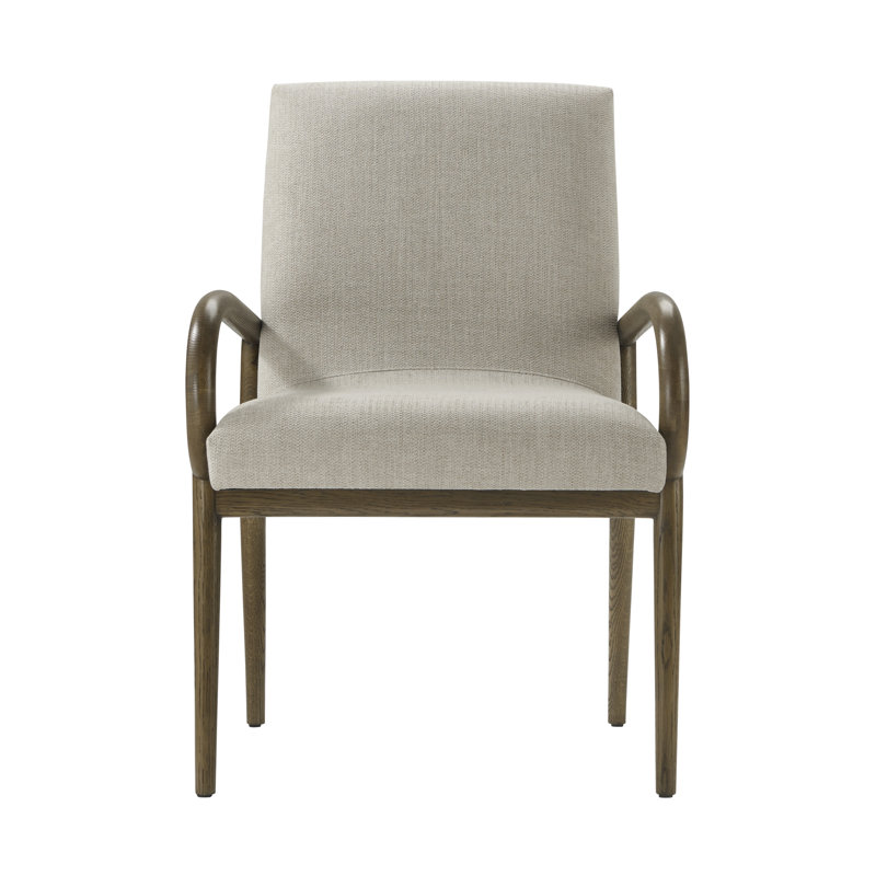 Catalina 19'' H Upholstered Oak Armchair, Earth, Earth