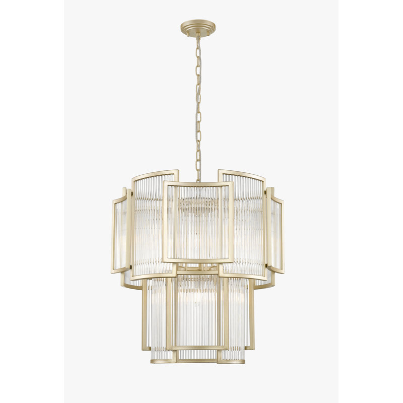 Mulliken 8 - Light Geometric Pendant, Chrome