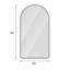 Miroir arqué 28 po x 48 po à DEL pour salle de bain, affichage de l'heure et de la température, rétroéclairage, anti-buée, à intensité variable, avec trois températures de couleur-952113094