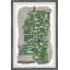 «Green Mississippi Spots» par - Peinture encadrée-2128686988