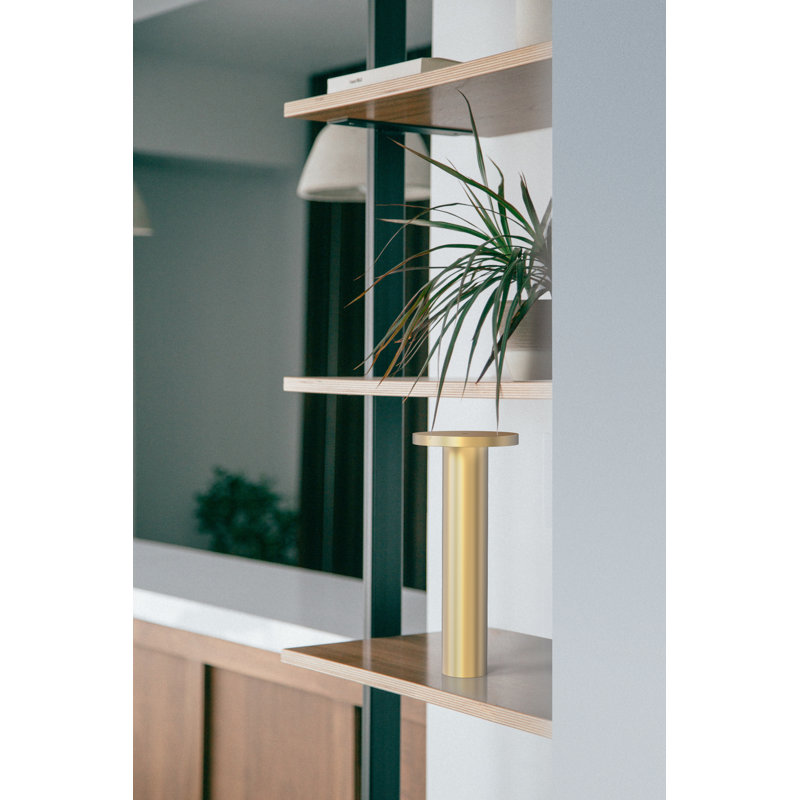 Luci Portable LED Table Lamp, Brass
