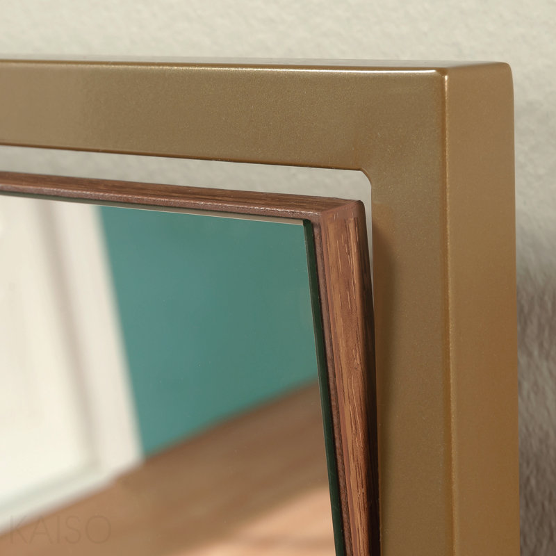 Vanity With Chic Storage, Brown Finish
