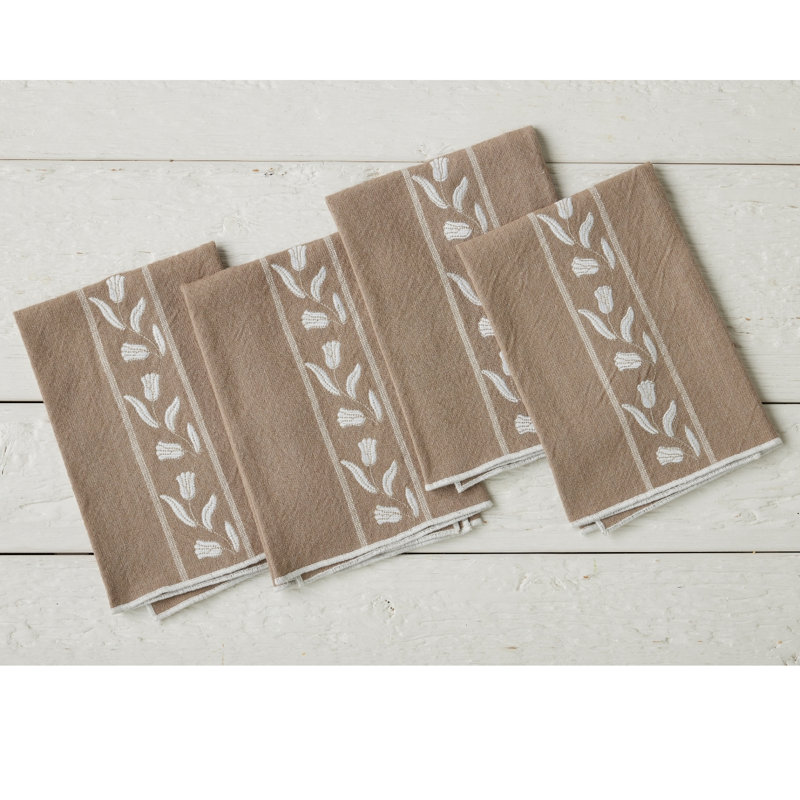 Dinner Napkins Tulip, White