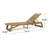 Vinita 78.75" L Reclining Acacia Wood Outdoor Chaise Lounge-445732883-528456019