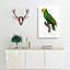 Yellow-Crowned Amazon Parrot by F. Levaillant - Wrapped Canvas-55319952