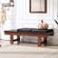 Banc en lattes de bois massif 59,5 po Aadi avec 2 coussins amovibles Aadi-1273278869