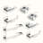 8 - Piece Bathroom Hardware Set
