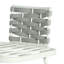 Ensemble de 2 fauteuils club en acier Mariano, blanc cassé et gris-1260337661