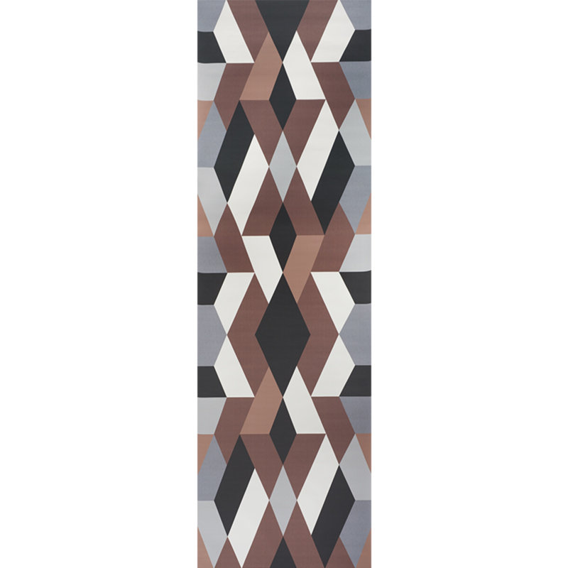 Schumacher x Clements Ribeiro Deco Diamonds Panel Wallpaper, Carbon