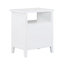 Table de chevet 2 tiroirs Weston White-1422564324