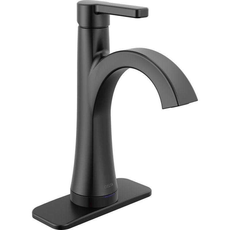 Touch2O Bathroom Faucet with Touchless Technology, Matte Black