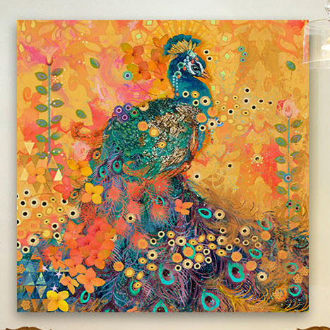 Evelia - No Frame Print on Canvas, 101cm H x 101cm W x 3.8cm D