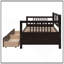 Lit de jour simple avec deux tiroirs, structure en bois de pin massif pour une utilisation durable et polyvalente dans les chambres et les salons-1592742083