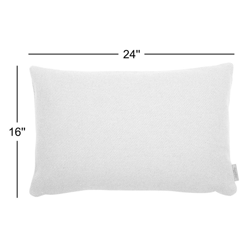 Crosshatch Lumbar Indoor/Outdoor Pillow Cover & Insert, Indigo