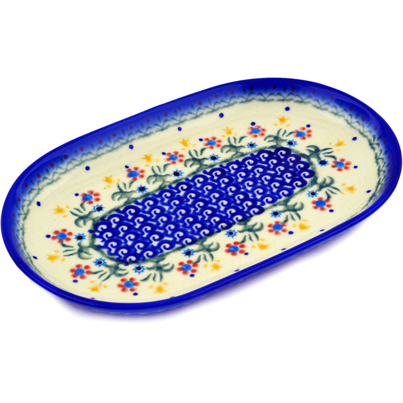 Bungalow Rose Druann Platter, 0.98" H x 9.29" W x 5.91" D
